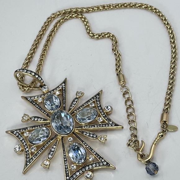 Royal Baroque Style Statement Cross Multi Crystal Embellishment Ornate by Akkad - Picture 13 of 13